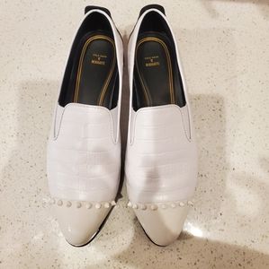 Cole Haan Rodarte White Spike Loafers